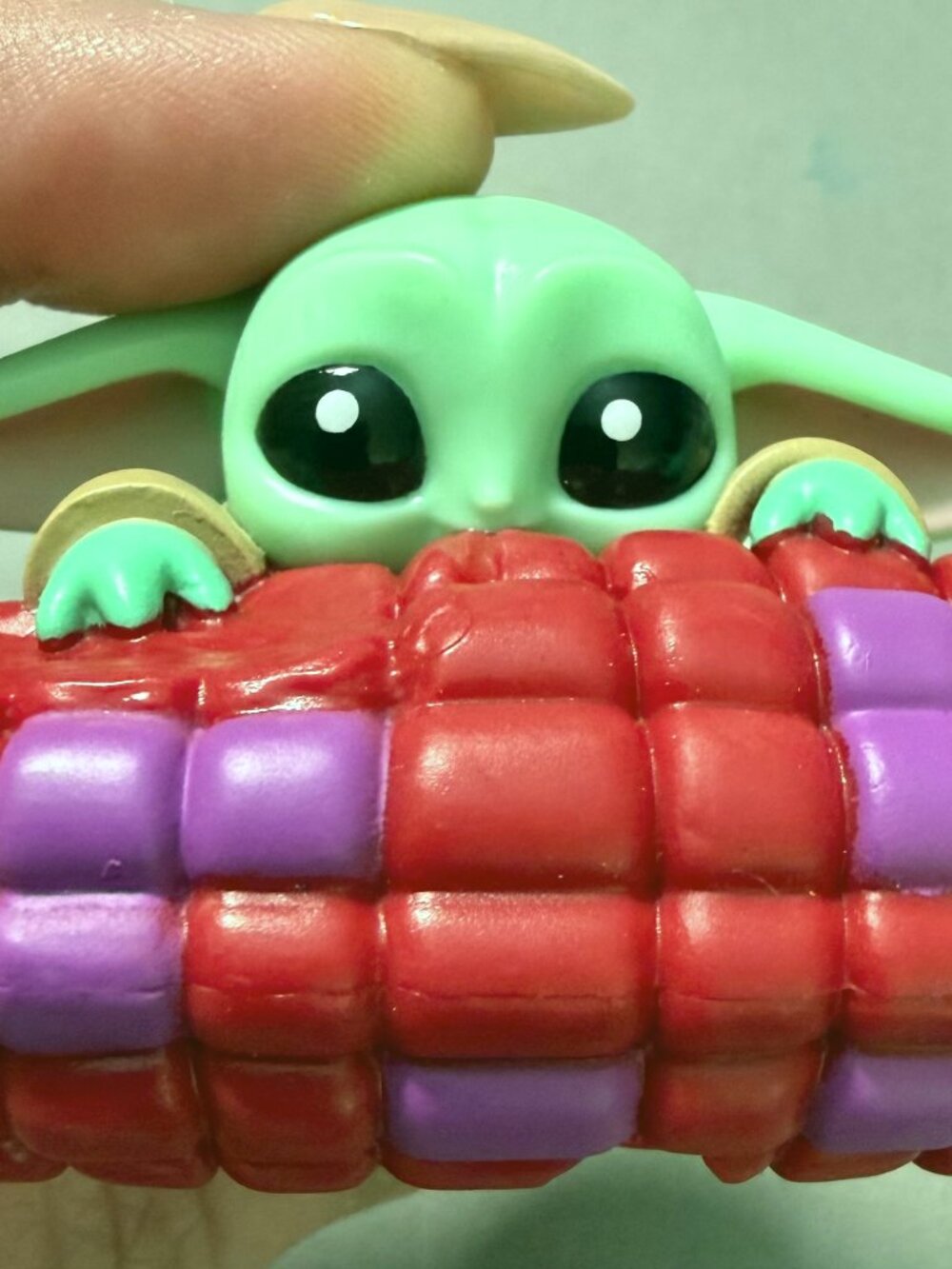 Star Wars Grogu Snack Attack Corn on the Cob Series 1 Baby Yoda Figure Hasbro